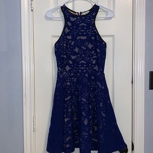 Mystic Los Angeles blue lace dress